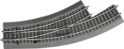 42556 H0 RocoLine (z podłożem) Rozjazd łukowy, Lewy  30 ° 358 mm