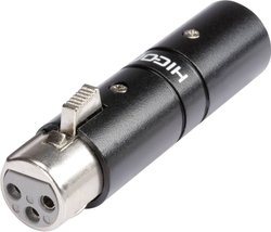 Adapter XLR HI-X3X3-FM złącze męskie XLR - złącze żeńskie XLR Hicon HI-X3X3-FM 1 szt.