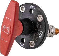 Wyłącznik akumulatora samochodowego TRU COMPONENTS TC-9075596, 1 x wył/wł, 32 V/DC, 300 A