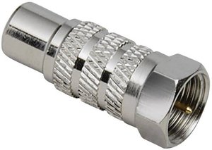 Adapter RCA/Cinch  złącze żeńskie RCA/cinch - złącze męskie F  BKL Electronic 0403102  1 szt.