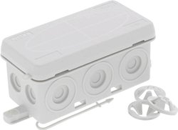 Skrzynka przyłączeniowa Wiska KA 006/3xZER LG, IP55, (D x S x W) 86 x 44 x 41 mm, szary, 10 szt.