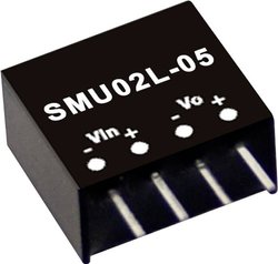 Moduły przetwornicy DC/DC MEANWELLL serii SMU02 SIP/SIL4 Obudowa Pojedyncze wyjście Napięcie wejściowe: 1:1 Moc: 2W Moduł przetwornicy DC/DC Mean Well SMU02M-12 SMU02M-12, 2 W, 167 mA, 1 szt.