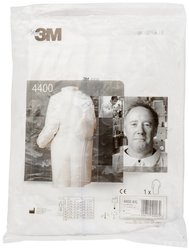 Fartuch ochronny jednorazowy 3M 4400WXL, Rozmiar ubrania: XL, biały