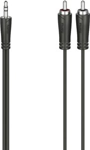 Kabel audio Hama, wtyk jack 3,5 mm - 2 wtyki cinch, stereo, 5,0 m Kabel Jack / Cinch Hama 00205112  5 m