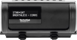 Radio kieszonkowe TechniSat DIGITRADIO Bike 1 DAB+, DAB, UKW wodoodporny, ochrona przeciwbryzgowa, wielokrotne ładowanie czarny, srebrny