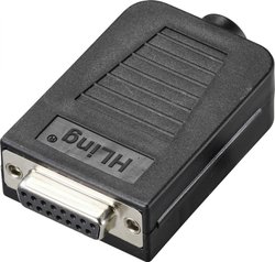 Złącze żeńskie D-Sub TRU COMPONENTS TC-9744140, rzędy: 2, styki: 15, 1 szt.