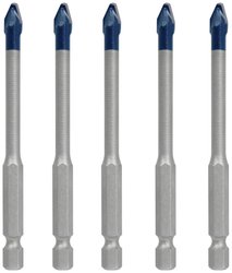 Zestaw wierteł EXPERT HEX-9 HardCeramic do dachówek, 6 mm, 5-częściowy. Komplet wierteł do ceramiki Bosch Accessories 2608900599 5 szt.