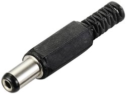 Złącze męskie niskonapięciowe TRU COMPONENTS  złącze męskie proste 5.5 mm 2.1 mm 1 szt.