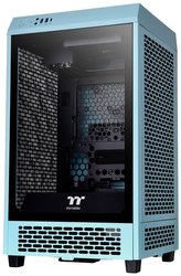 Thermaltake The Tower 200 Mini Tower Obudowa do komputera  turkusowy z 2 wentylatorami, z okienkiem, z filtrem przeciwkurzowym