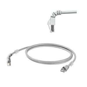 Kabel LAN Weidmüller 1233160020, 1 szt., RJ45, CAT 6a, S/FTP, 2.00 m, szary