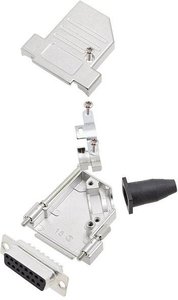 Zestaw listew żeńskich D-Sub Amphenol L17DTSL37-RG-LJS-S+L77SDC37S, rzędy: 2, styki: 37, 45 °, 1 szt.