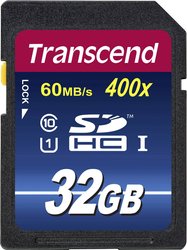 Karta pamięci SDHC Transcend TS32GSDU1, 32 GB, Class 10, UHS-I, 90 MB/s / 25 MB/s
