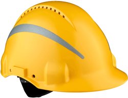 Kask ochronny 3M G3000 G30NUO w kolorze pomarańczowym wentylowany z grzechotką Uvicator i plastikową opaską Kask ochronny 3M G3000 Reflex G30NUYR 1 szt.