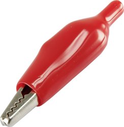 Zacisk krokodylowy TRU COMPONENTS 93038c45 1386717  Długość: 55 mm niebieski 1 szt.