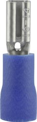 Konektor żeński, dodatkowa izolacja, tuleja, 2.8x0.8 mm, 1.5-2.5 mm2, niebieski