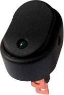 Przełącznik kołyskowy samochodowy TRU COMPONENTS TC-R13-133L-SQ GREEN 1587554, 12 V/DC, 30 A