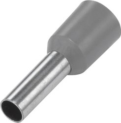 Końcówka rurkowa TRU COMPONENTS E40-09GY 1091282, z częściową izolacją , 4 mm² x 9 mm, 100 szt.