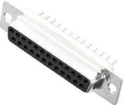 Listwa żeńska D-Sub 180 ° Ilość styków: 25 lutowane MH Connectors MHDD25-F-T-B-S 1 szt.