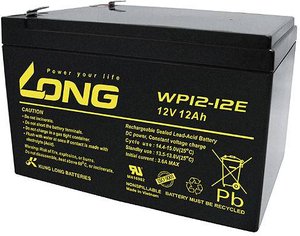Akumulator ołowiowy Long WP12-12E WP12-12E, AGM, 12 V, 12 Ah