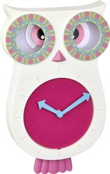 TFA Dostmann 60.3052.02 Kwarcowy Zegar ścienny 110 mm x 70 mm x 330 mm  biało-różowy