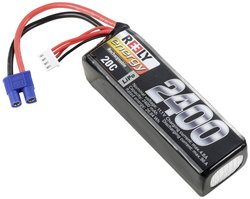 Zestaw akumulatorów Reely Modellbau (LiPo) 11,1 V 2400 mAh Ilość ogniw: 3 20 C Softcase EC3 Pakiet akumulatorów (LiPo) 11.1 V 2400 mAh 20 C Reely Softcase EC3