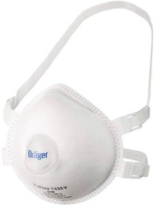 Półmaska jednorazowa oddechowa Dräger X-plore 1330 V FFP3 3951217, Klasa filtra: FFP3, 5 szt.
