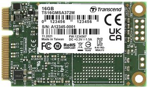 Dysk wewnęrztny SSD mSATA 16 GB Transcend MSA372M SATA III Przemysłowy
