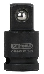 Adapter nasadki udarowej 1/4&quot,, 1/4&quot, F x 3/8&quot, M Adapter do nasadek KS Tools 515.1530 5151530    1 szt.