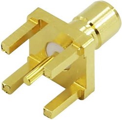 Złącze SMB TRU COMPONENTS SMB-017  złącze żeńskie do wbudowania pionowego 50 Ω 1 szt.