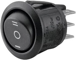 Przełącznik TRU COMPONENTS 1587660, 250 V/AC, 10 A, 2 x wł/wył/wł, zatrzask/0/zatrzask, 1 szt.