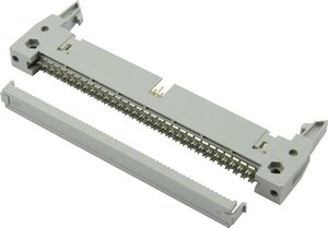 Connfly DS1012-16LNN2A Złącze męskie z długą dźwignią do usuwania, z reduktorem naprężeń kablowych Wymiary siatki: 2.54 mm Ilość pinów: 16 Ilość rzędów: 2 1 szt.
