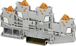 Złącze przelotowe podwójne Phoenix Contact QTTCB 1,5, 0,25-1,5 mm2, 17,5 A, szare
