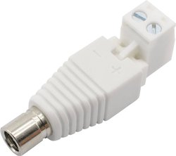 Złącze męskie niskonapięciowe Conrad Components DC-11F-WT złącze żeńskie proste  5.5 mm 1 szt.