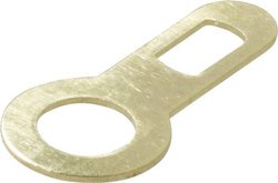 Oczka lutownicze 2003.60, 1-biegunowe dla M3, mosiądz gładki, 100 szt.