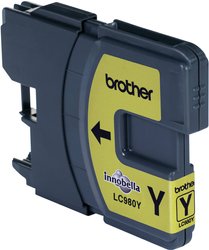 Brother Wkład atramentowy LC-980 żółty LC980Y Tusz Brother LC-980Y, oryginalny, żółty