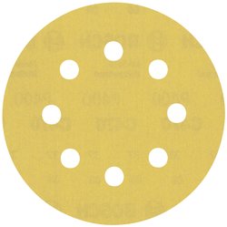 Papier ścierny EXPERT C470 z 8 otworami do szlifierek mimośrodowych, 115 mm, G 400, 5 części. Papier ścierny ekscentryczny Bosch Accessories EXPERT C470 2608900801 5 szt.