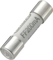 Bezpiecznik TRU COMPONENTS 6FF-0200-H3 433005, 600 V, 200 mA, 6 mm x 32 mm , 1 szt.