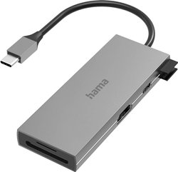 Hub Multiport USB-C® USB 3.2 Gen 2 (USB 3.0) Hama  6 Portów  szary