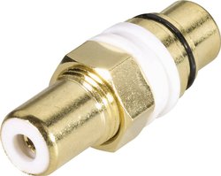 Adapter RCA/Cinch  złącze żeńskie RCA/cinch - złącze żeńskie RCA/cinch  TRU COMPONENTS TC-2501041  1 szt.