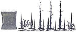 Busch Abgebrannter Wald 1854 Zestaw do budowy drzew 1 zest.