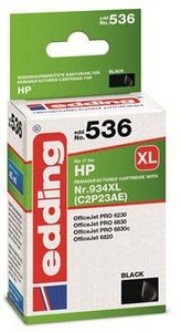 Edding Tusz Zamiennik HP 934XL, C2P23AE Czarny  atrament Edding EDD-536 18-536, 1 szt.