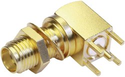 Złącze SMA Telegärtner J01151A0201 J01151A0201 złącze żeńskie do wbudowania poziomego 50 Ω 1 szt.