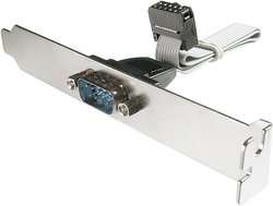 Kabel wspornika gniazda szeregowego Digitus Złącze D-SUB 9pol. do wtyczki DIN Karta portu szeregowego Digitus AK-610300-003-E AK-610300-003-E 1 Port