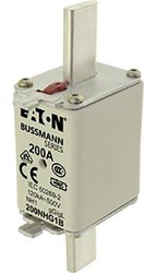 Eaton  200NHG1B  Bezpiecznik NH  z mechanicznym wskaźnikiem stanu bezpiecznika    Rozmiar bezpiecznika = 1    200 A    500 V  3 szt.