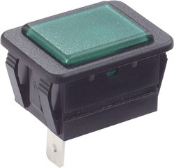 Lampka kontrolna Arcolectric C0480ABNAI, 16 (4) A/250 V, carna/czerwona