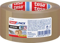 tesapack® Extreme, wysokiej jakości taśma pakowa, szczególnie klejąca i odporna na rozdarcie, idealna do pakowania ciężkich przedmiotów Taśma pakowa tesa tesapack® 58645-00000-00 EXTREME (D x S) 50 m x 50 mm 50 m 1 szt.