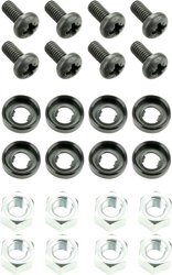 Adam Hall 19 ''Części 5924 M8 AHZestaw montażowy na dwa urządzenia 19'' z nakrętkami sześciokątnymi M6 Zestaw montażowy Rack Adam Hall 5924M8AH 5924M8AH