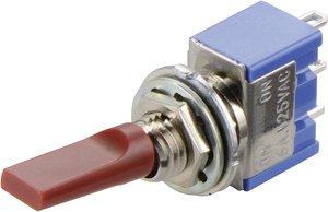 Przełącznik dźwigienkowy Miyama MS 500 H-MF 701009, 2 x wł/wył/wł, 250 V/AC, 3 A, 1 szt.