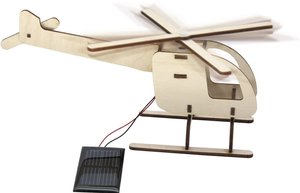Helikopter drewniany solarny, Sol Expert 40260, 18 x 12,5 x 6,5 cm