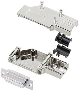 Zestaw listew żeńskich D-Sub encitech DCMR15-FK-DBS-W-K 6355-8065-12, rzędy: 2, styki: 15, 90 °, 1 szt.